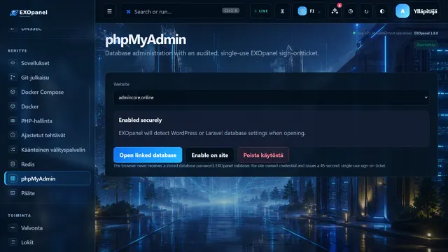 phpMyAdmin SSO