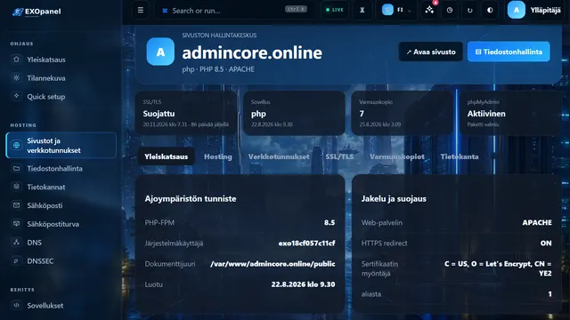 Site Control Center
