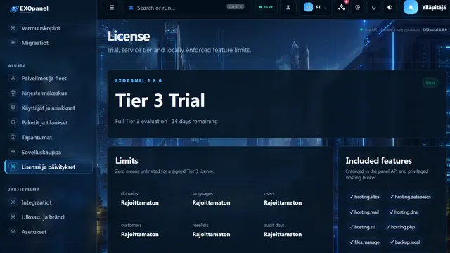 Licensing & Limits